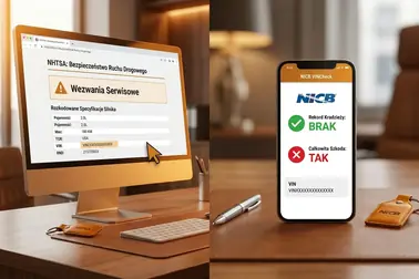 Zakres danych dostępnych podczas sprawdzania amerykańskiego VIN w NHTSA i NICB