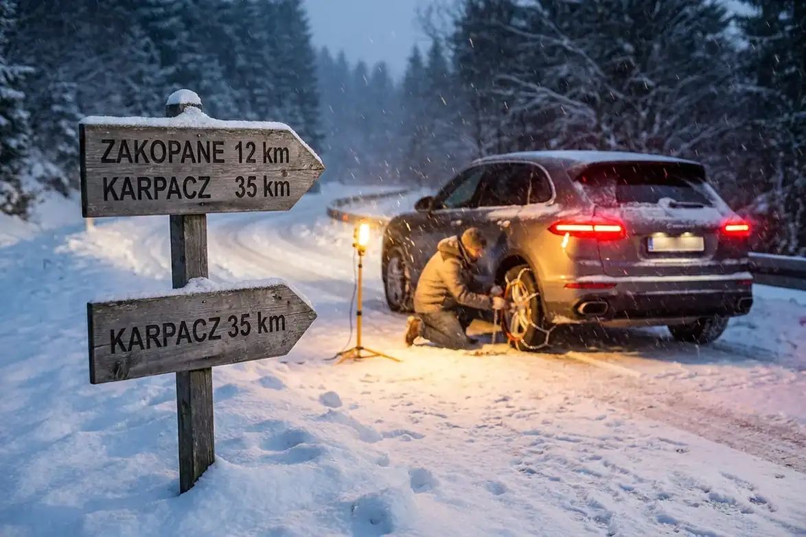 Łańcuchy w góry – Zakopane, Karpacz i drogi górskie