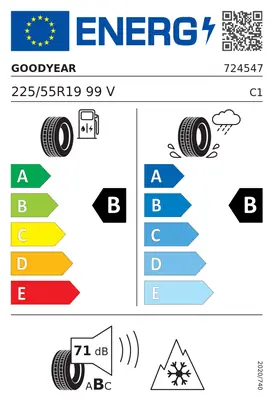 Etykieta UE Goodyear Vector All Season 4 225/55R19 99V