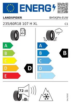 Etykieta UE Landspider SNOWTRAXX H/P 235/60R18 107H XL