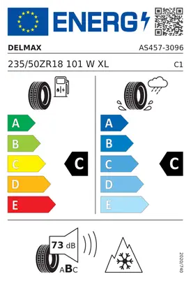Etykieta UE Delmax X-WEATHER FLEX 235/50R18 101W XL FR