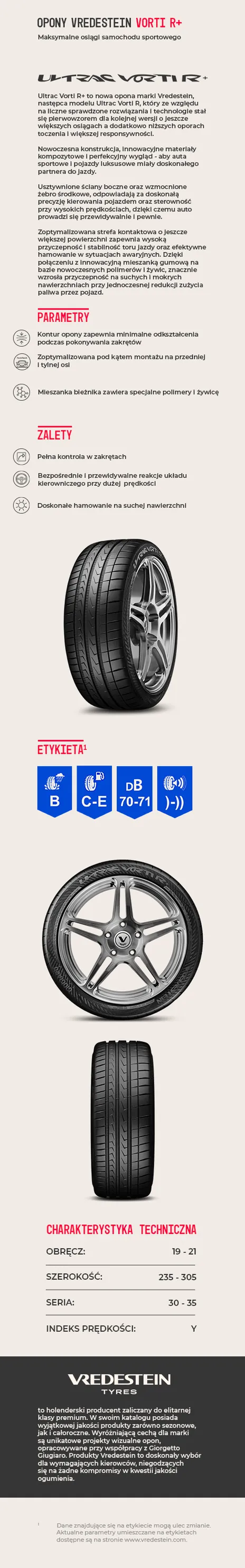 Vredestein Ultrac VORTI R+